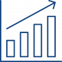 Investment & Growth Icon - BLUE